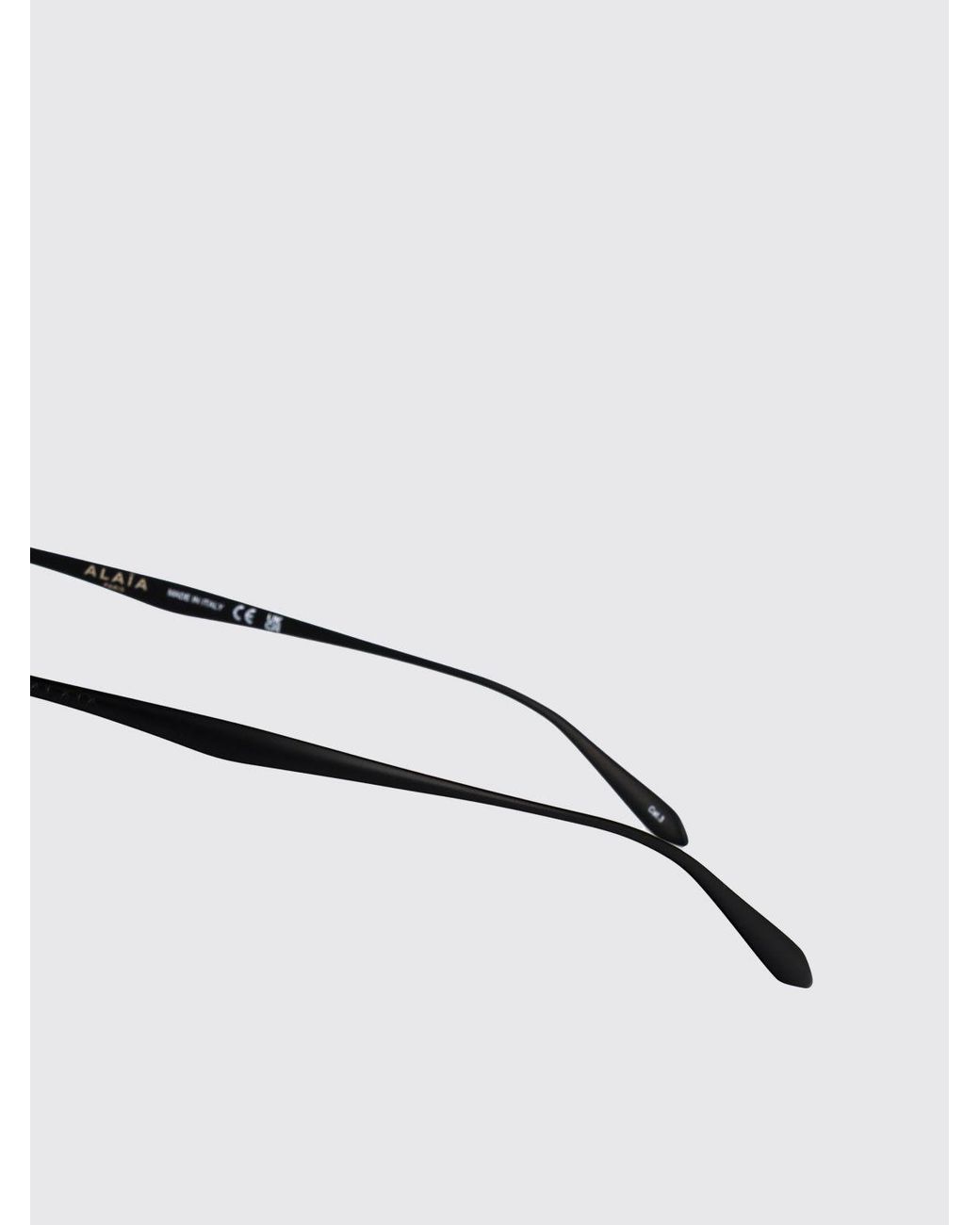 Alaïa Black Metal Sunglasses