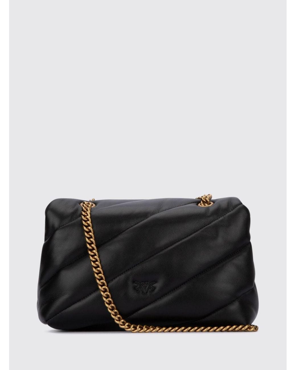 Pinko Black Classic Love Bag Puff Quilted Nappa Crossbody Bag