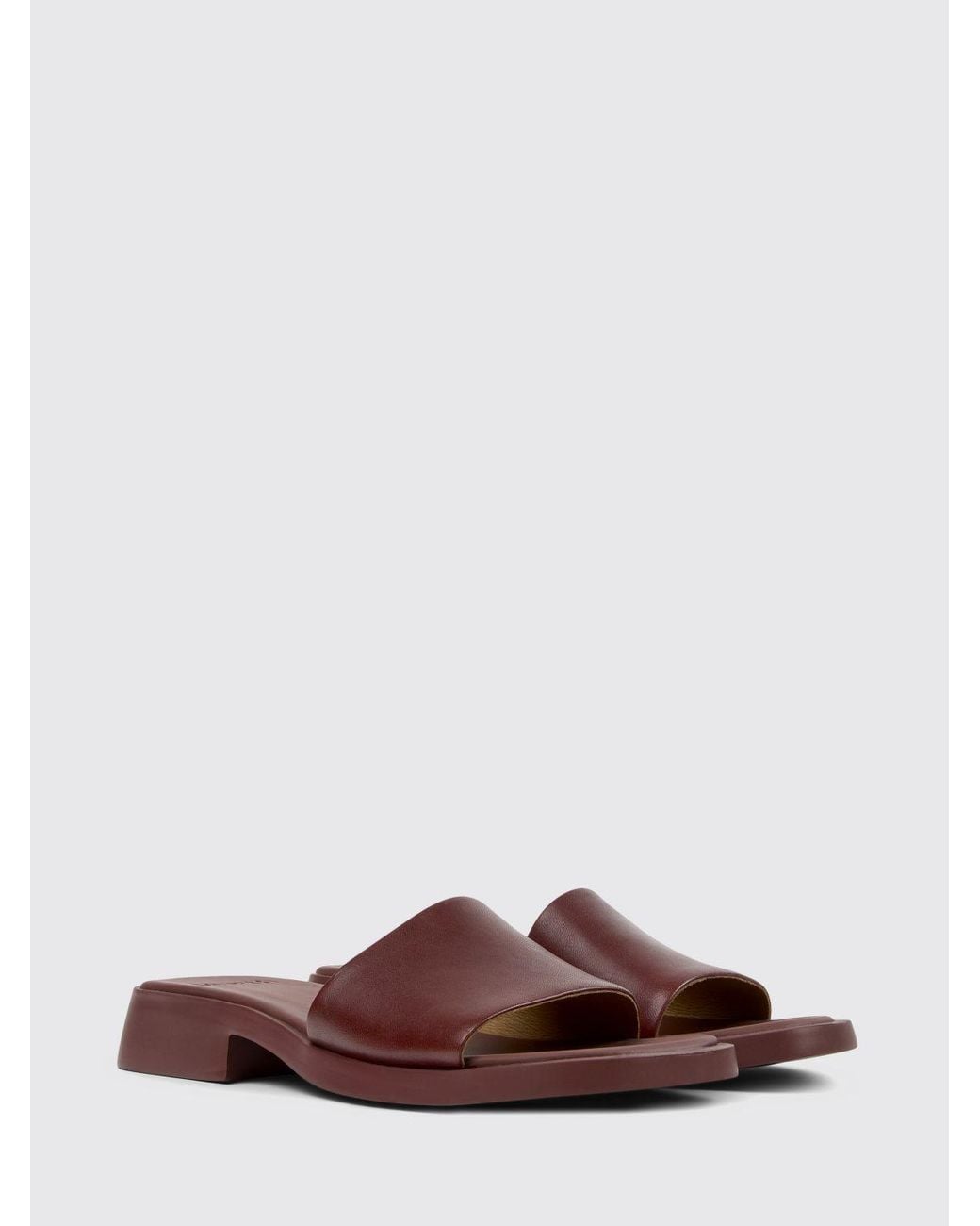 Camper Brown Dana Leather Sandals