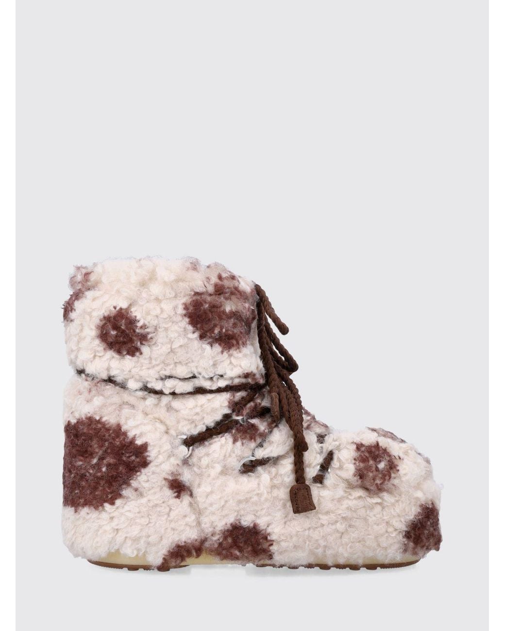 Moon Boot Pink Flat Ankle Boots
