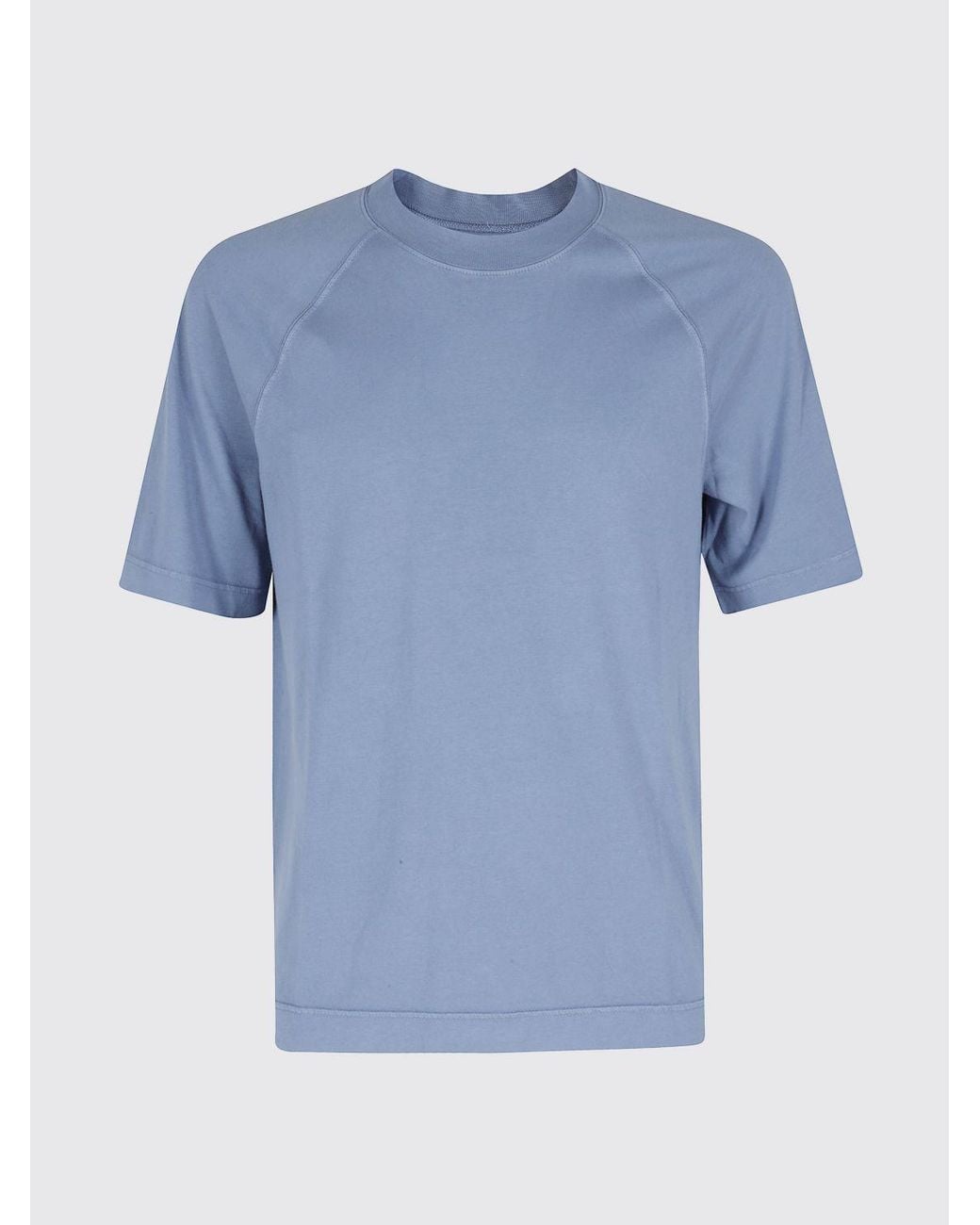 Circolo 1901 Blue Short-Sleeved Pure Cotton Crew Neck T-Shirt for men