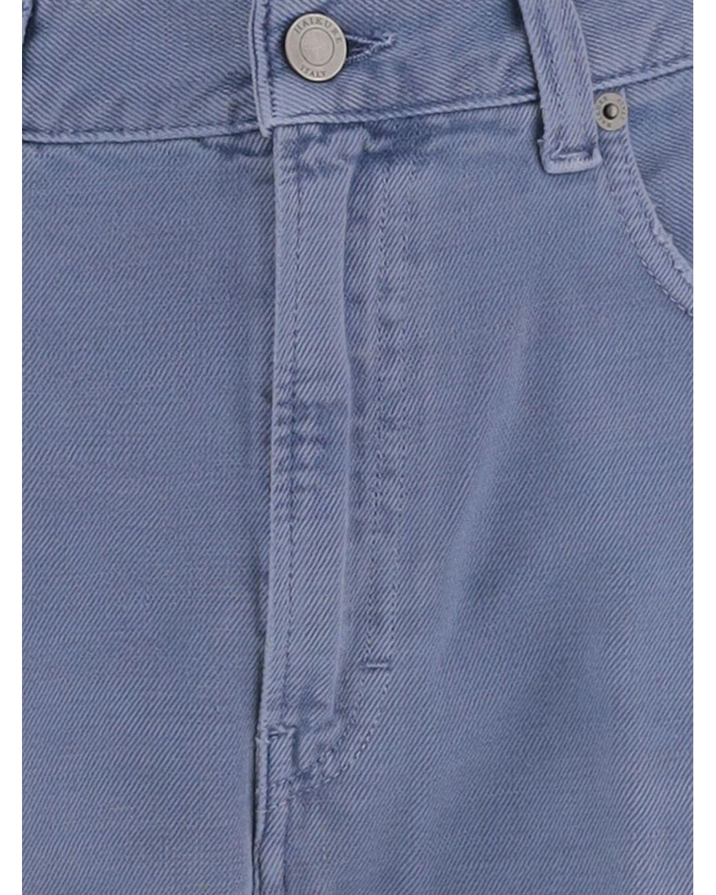 Haikure Blue Cotton Palazzo Jeans
