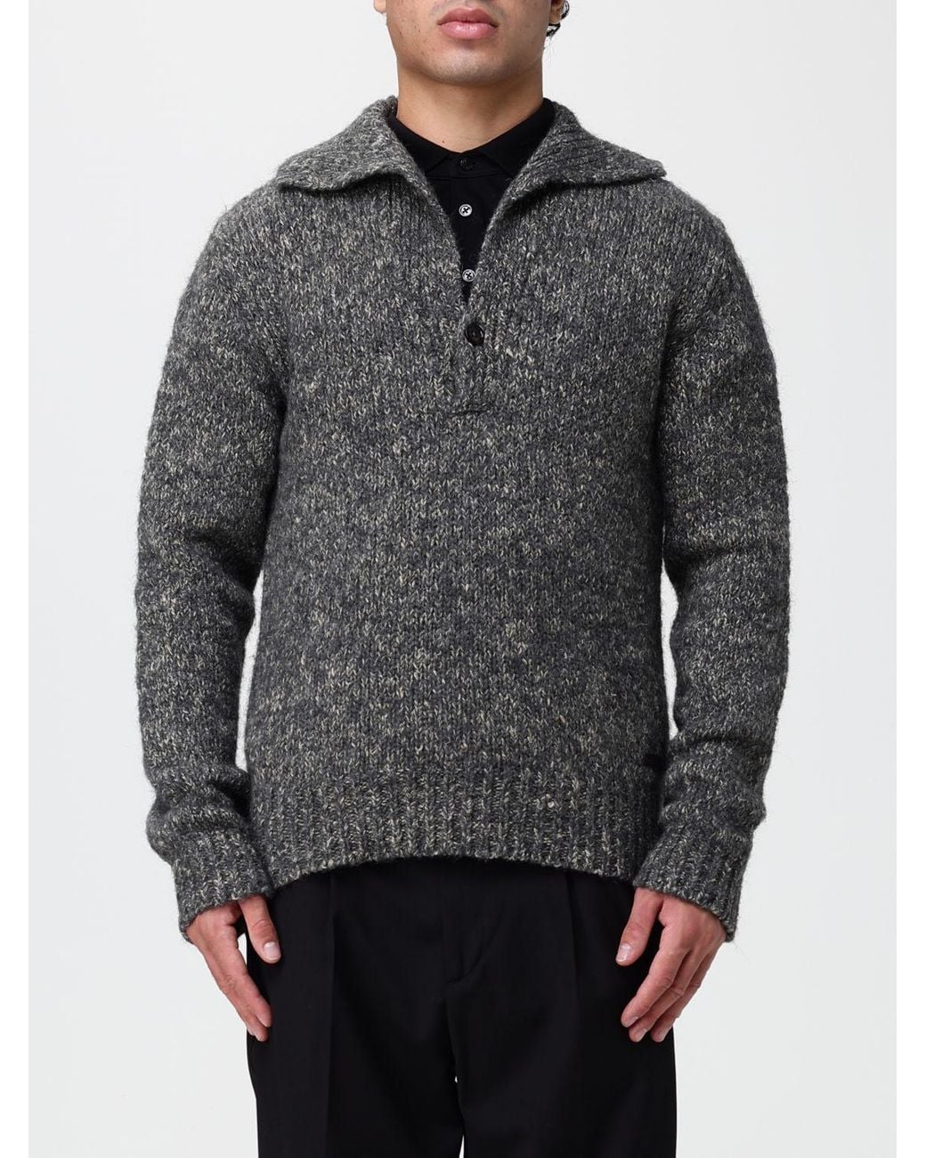 Dolce & Gabbana Gray Dolce &Amp Gabbana Cotton Piqué Polo Shirt With Short Sleeves And Metal Logo for men