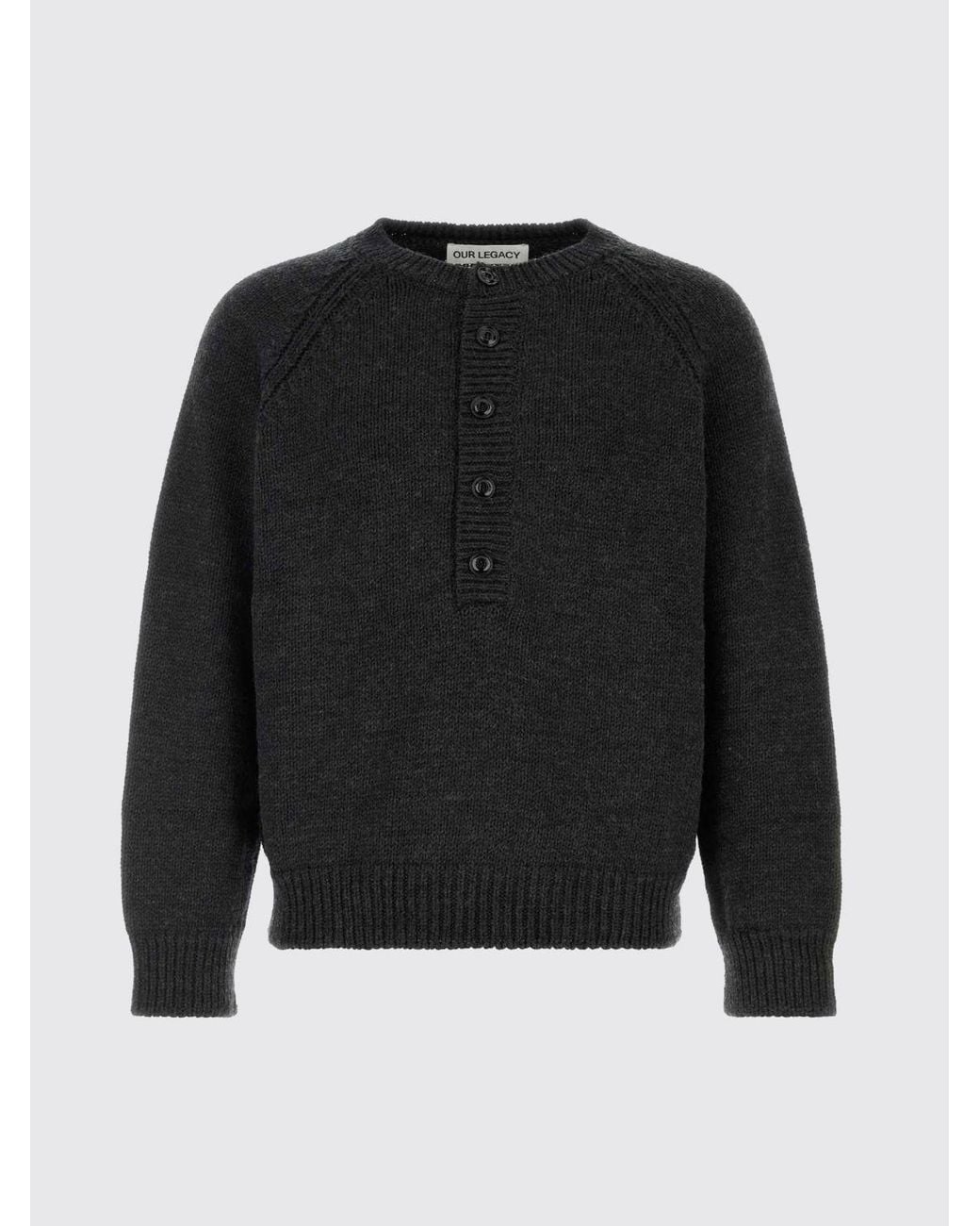 Our Legacy Black Crewneck Jumper for men