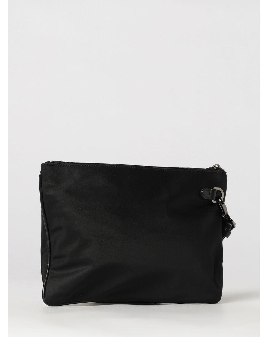 Kiton Dokumentenmappe Aus Nylon Mit Abnehmbarer Handschlaufe Und Metall-Logo in Black für Herren