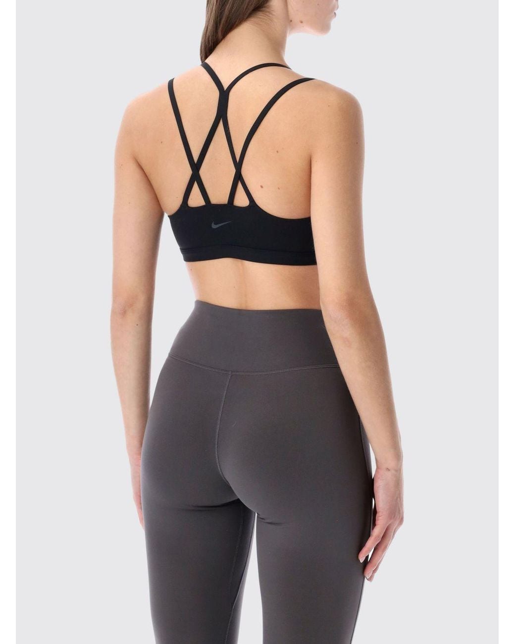 Nike Black Zenvy Strappy Bra