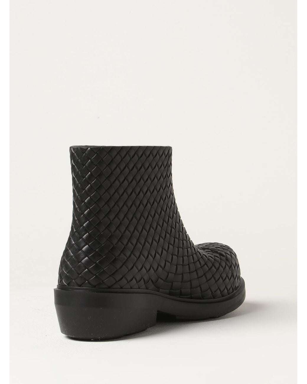 Bottega Veneta Black Lug Ankle Boots for men