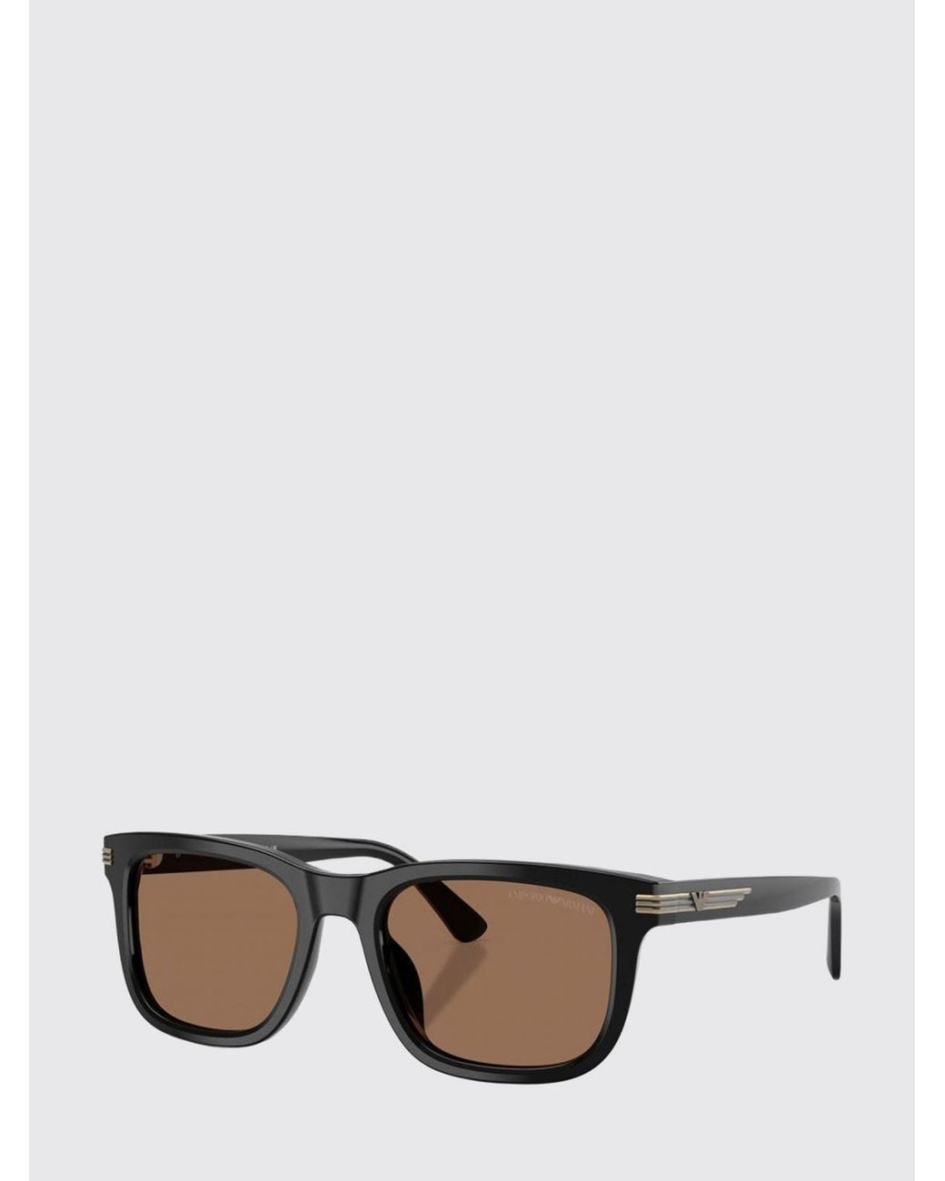Emporio Armani Gray Aviator Sunglasses for men