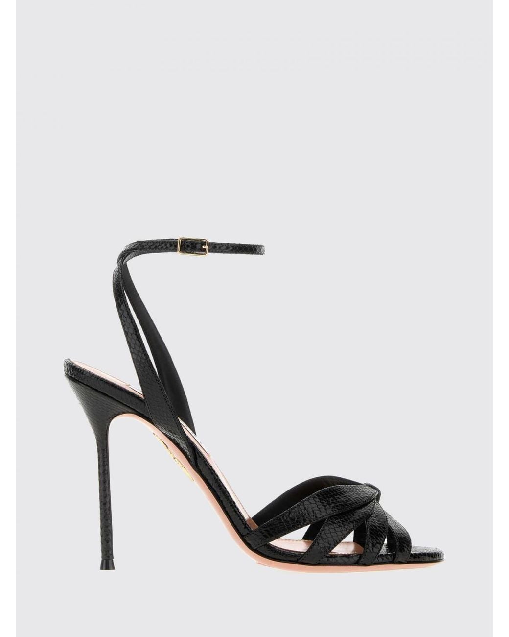 Aquazzura Black Heeled Sandal