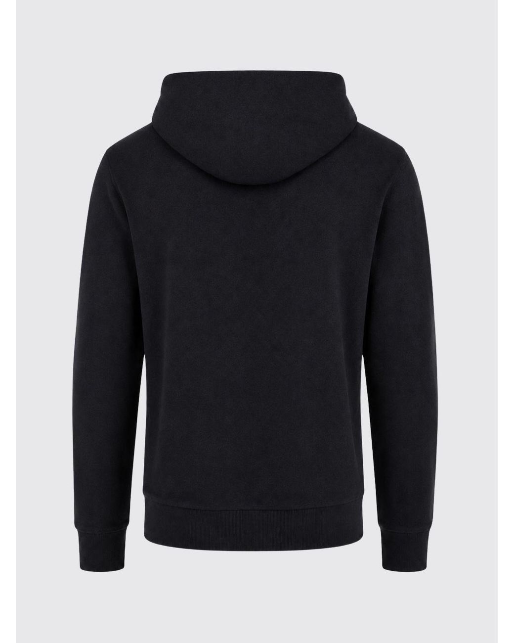 Polo Ralph Lauren Black Cotton-Blend Hoodie With Embroidered Pony Logo for men