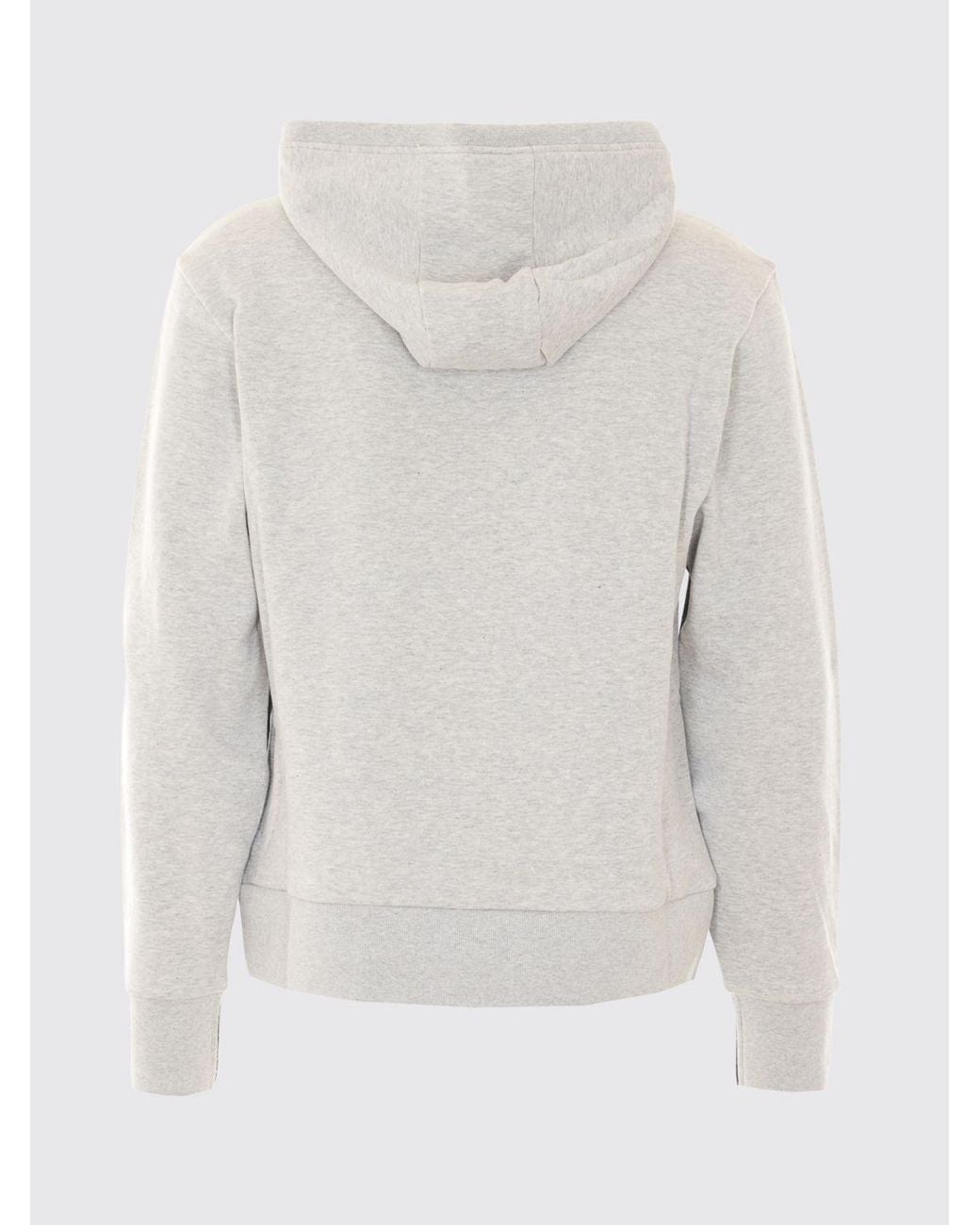 Thom Browne Gray Cotton Hoodie With Iconic 4-Bar Stripes On The Sleeve for men