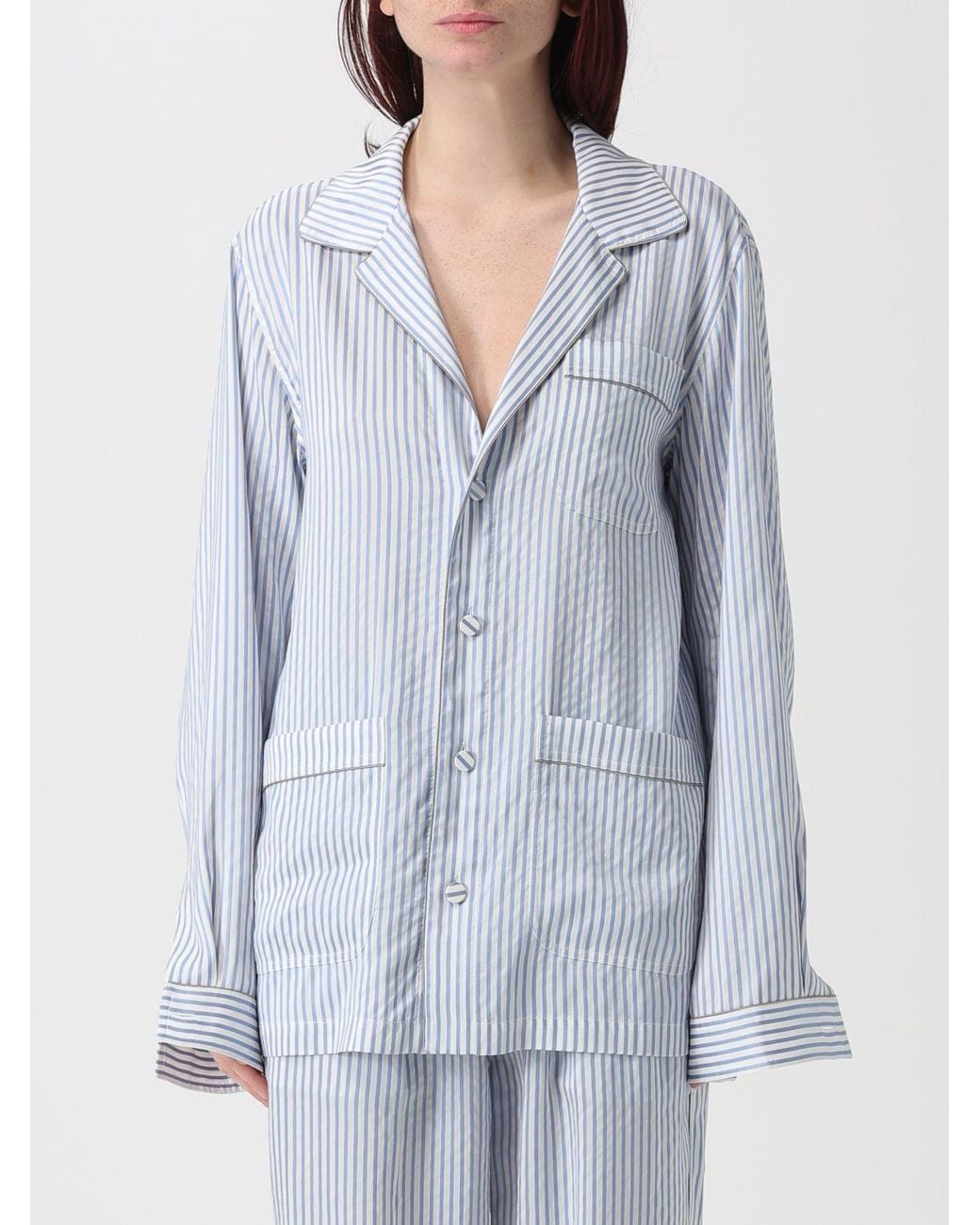 Tom Ford Blue Striped Silk Shirt