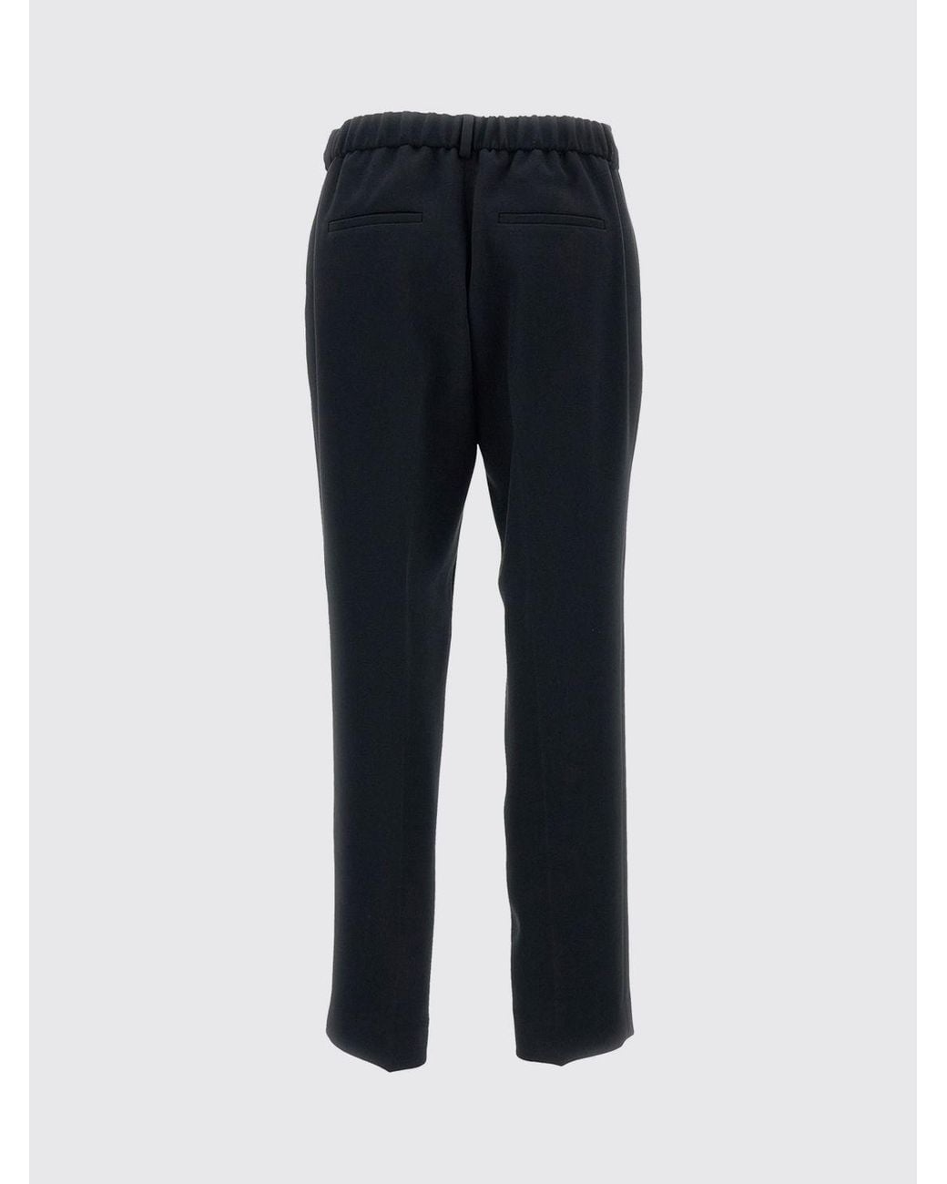 Alberto Biani Blue Mid-Rise Skinny Crêpe Trousers With Side Closure
