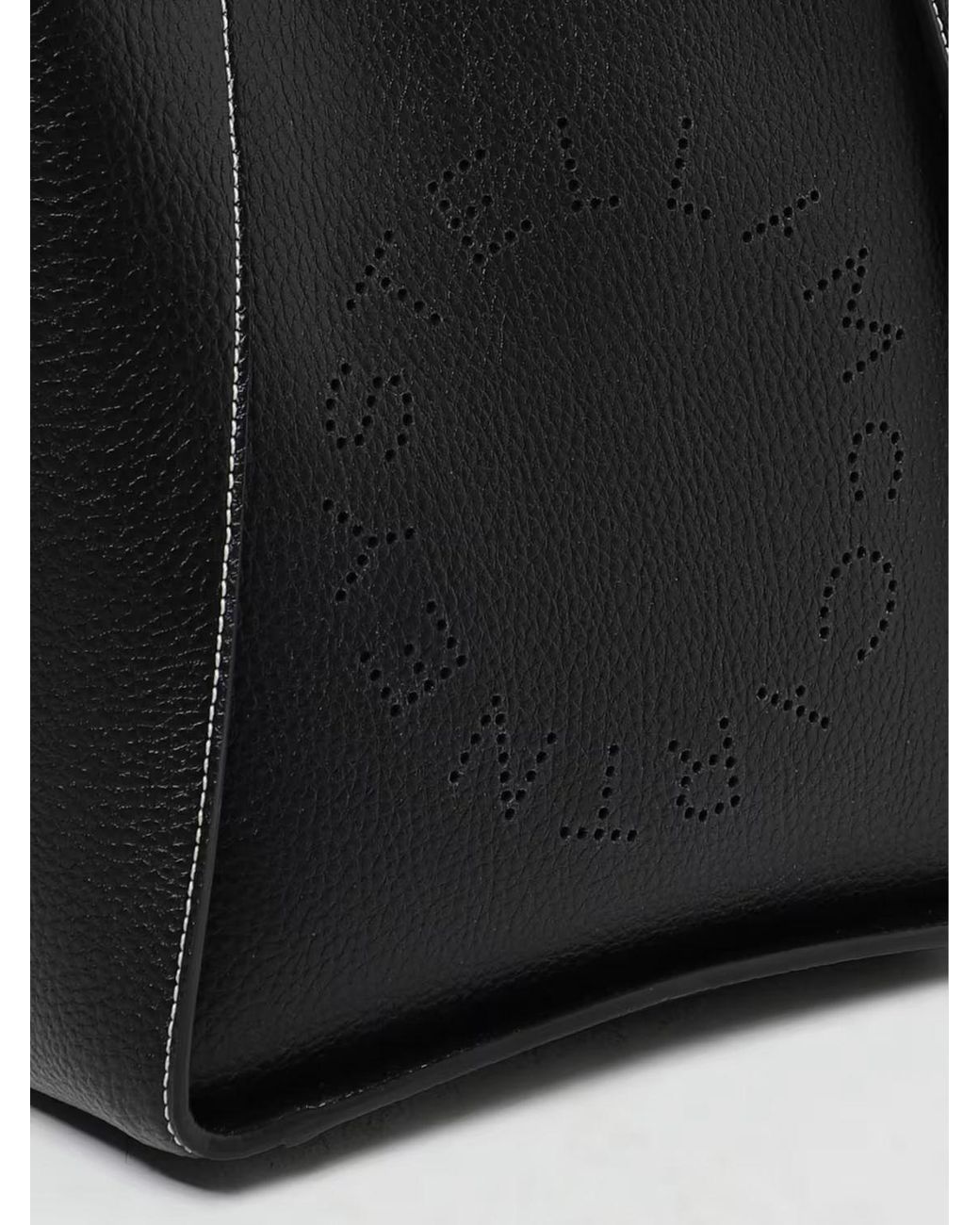Stella McCartney Black Grained Faux Leather Bag