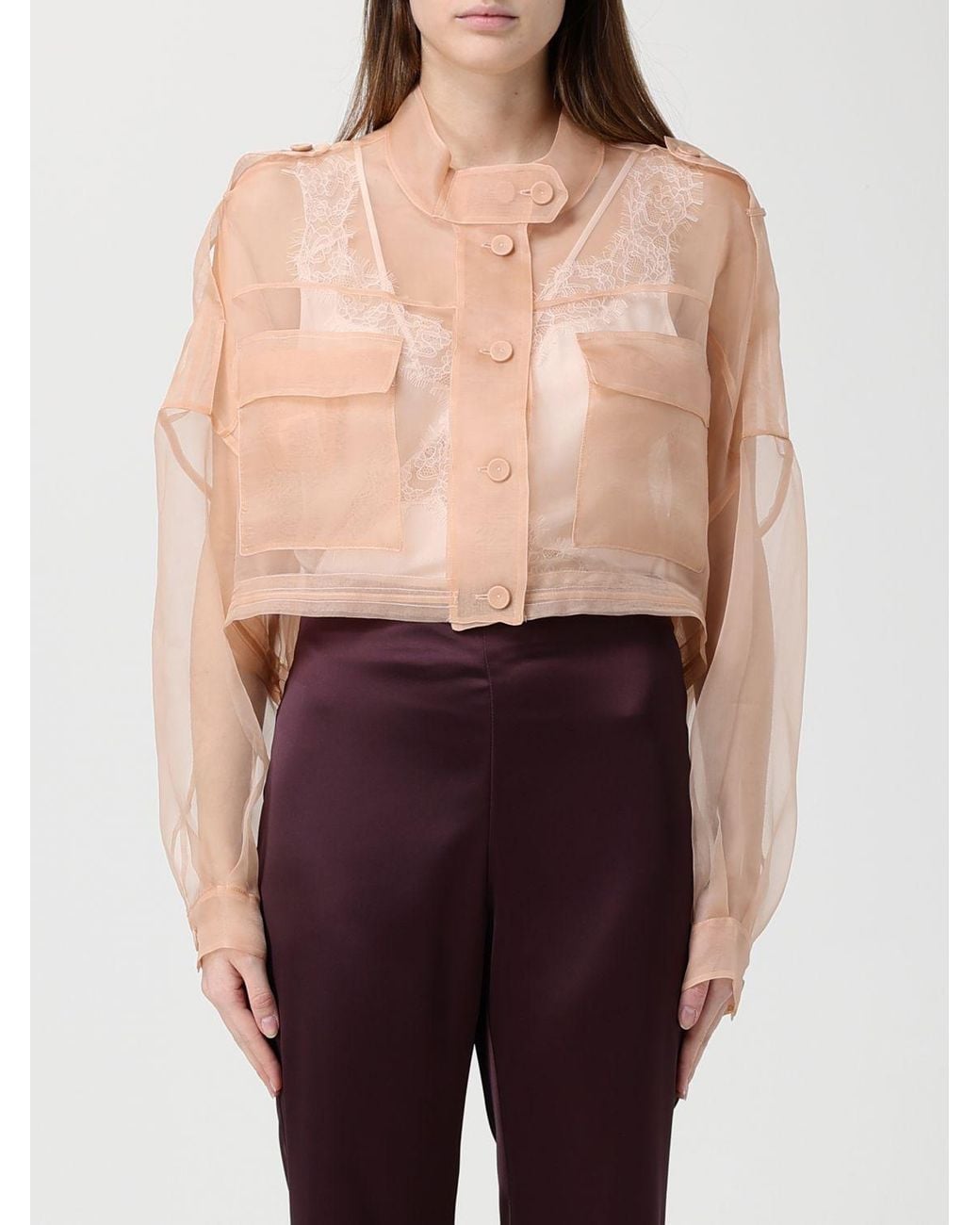 Pinko Purple Organza Jacket