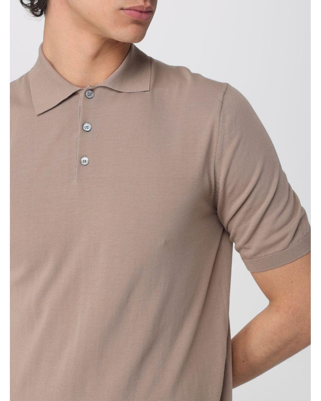 Ballantyne Blue Cotton Polo Shirt for men