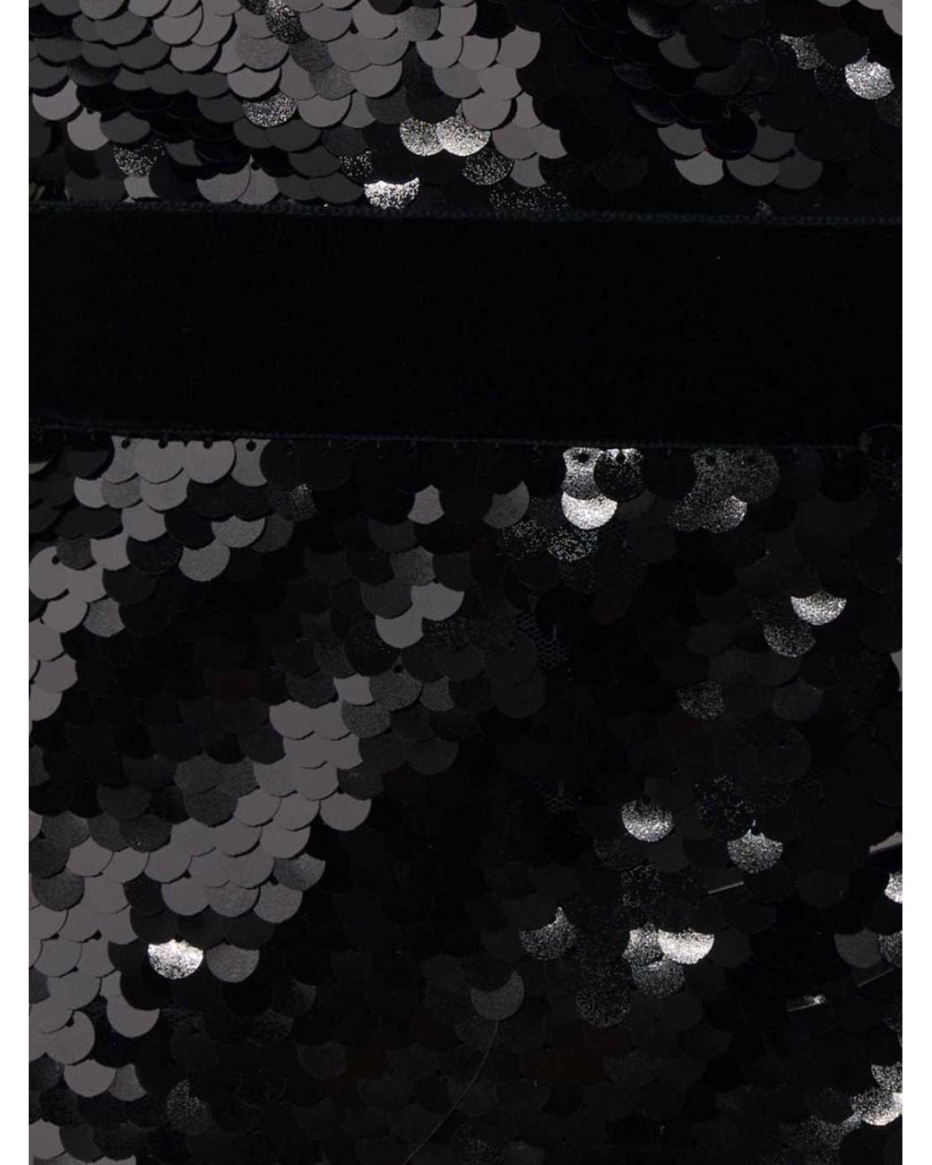Alberta Ferretti Black Sleeveless Sequin Wrap Midi Dress