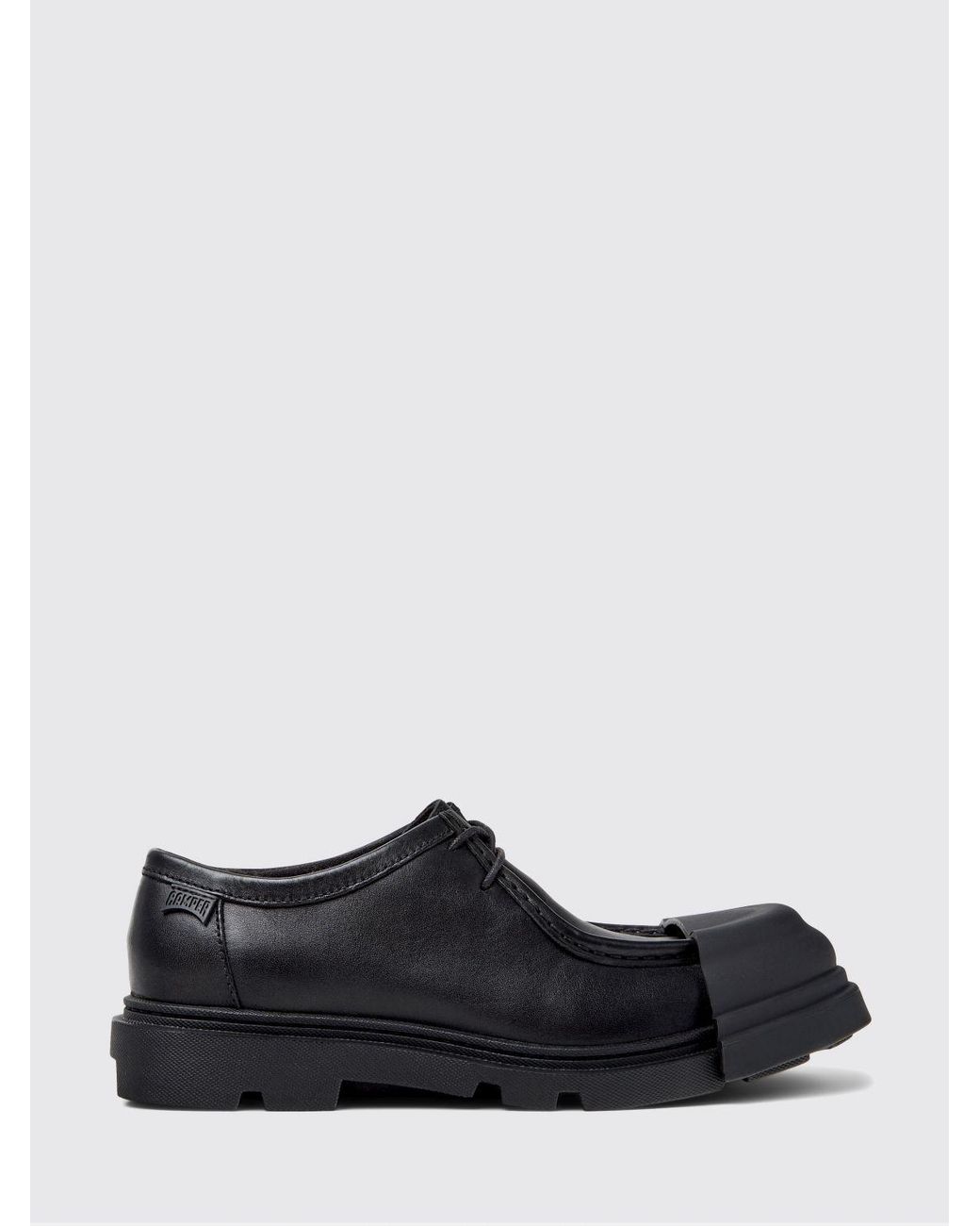 Camper White Junction Leather And Rubber Derby Shoes