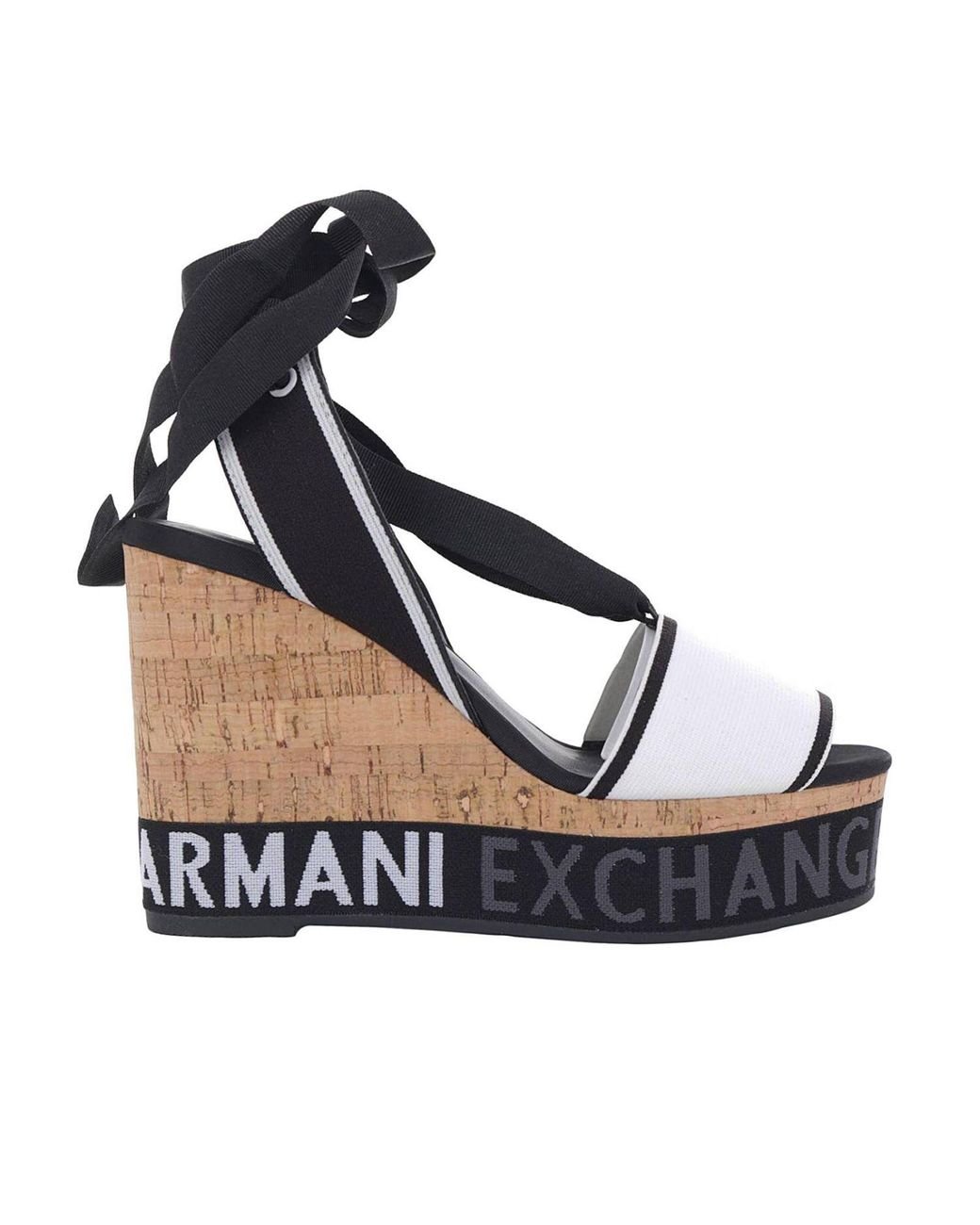 Zapatos De Cuña Mujer Armani Exchange color Negro Lyst