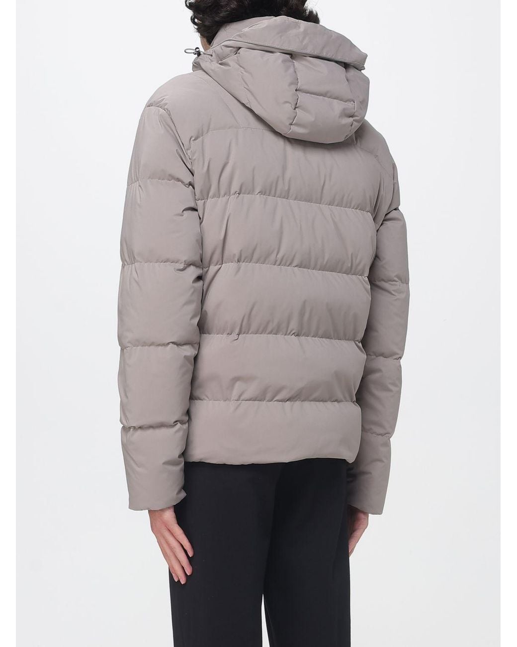 Paul & Shark Gray Paul &Amp Shark Short Puffer Jacket for men