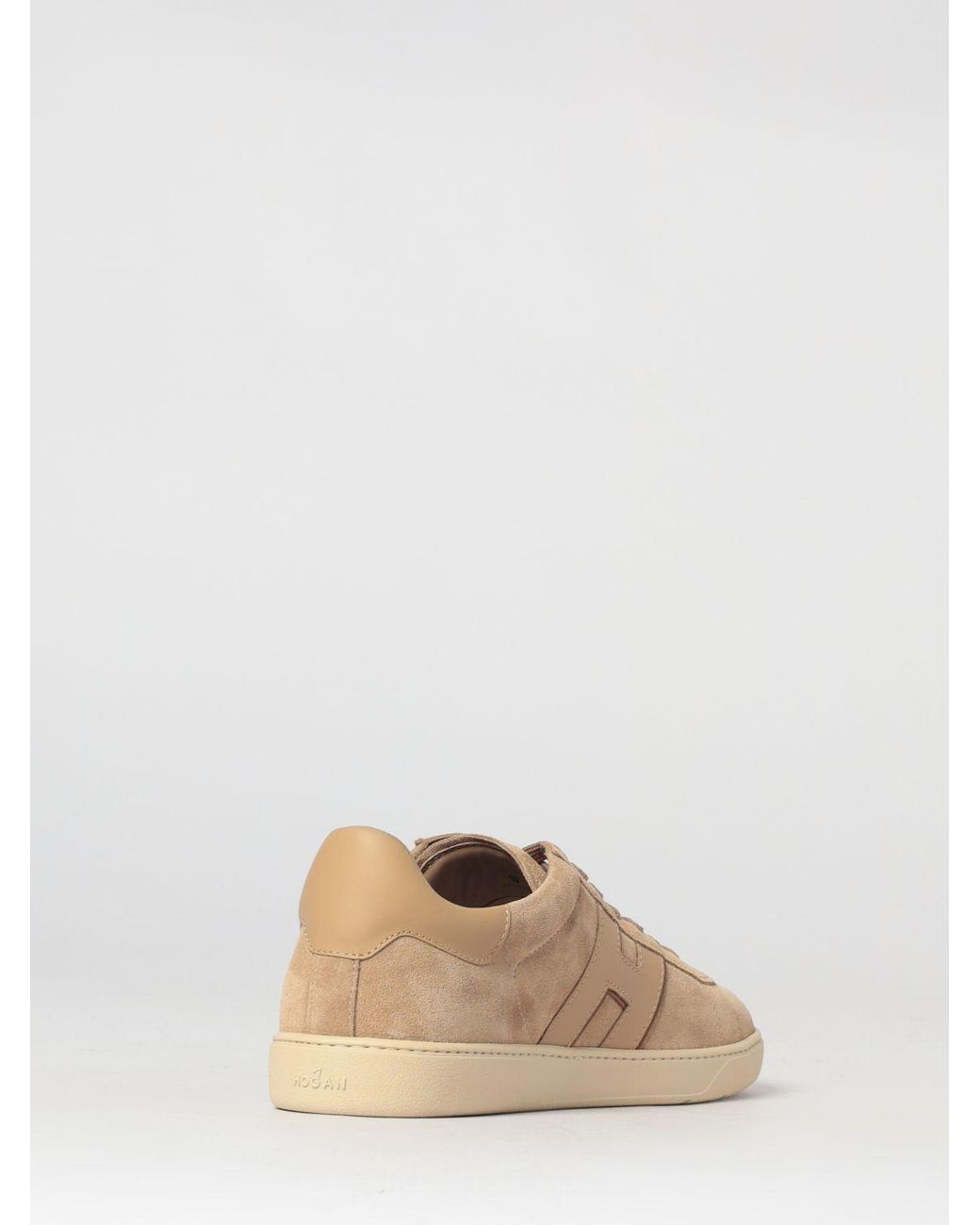 Hogan Natural Cool Suede And Smooth Leather Sneakers With Side H Monogram for men