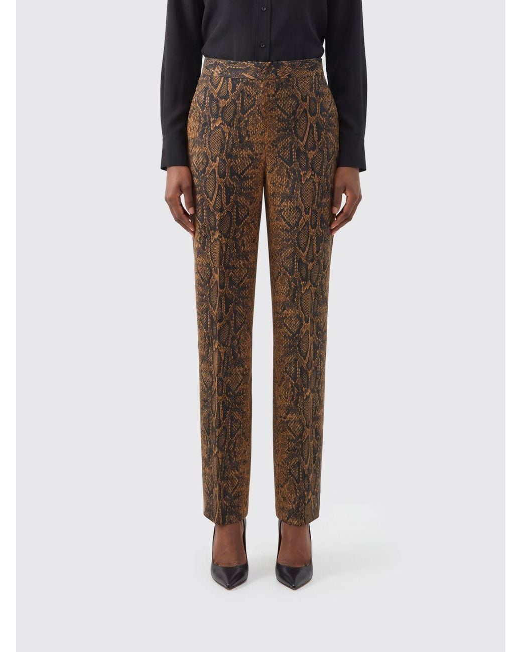 Twinset Black High-Waisted Skinny Trousers