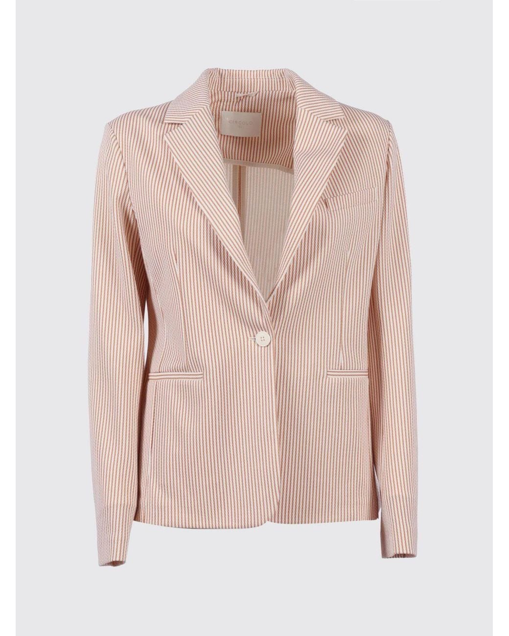 Circolo 1901 Pink Single Breasted Blazer