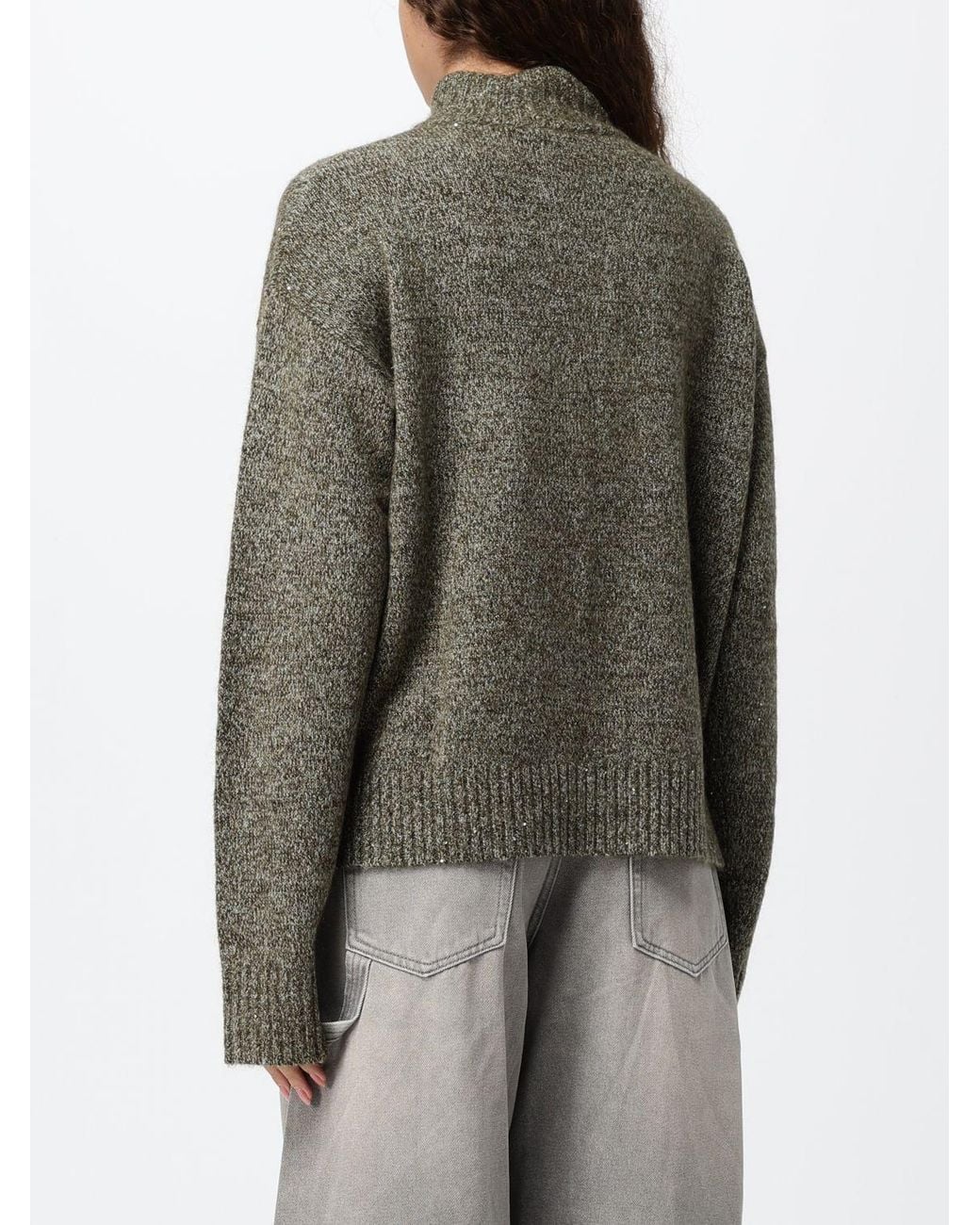 ELEH Gray Half-Zip Turtleneck Jumper