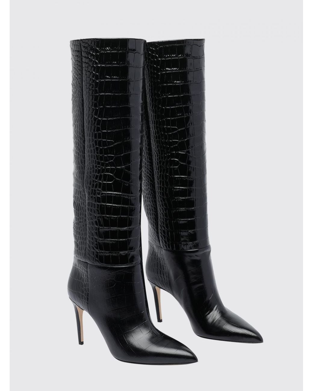 Paris Texas Black Knee-High Boots