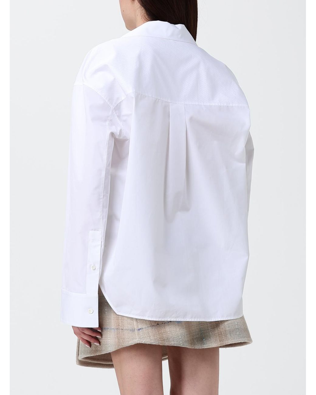 Loewe White Stretch Cotton Shirt