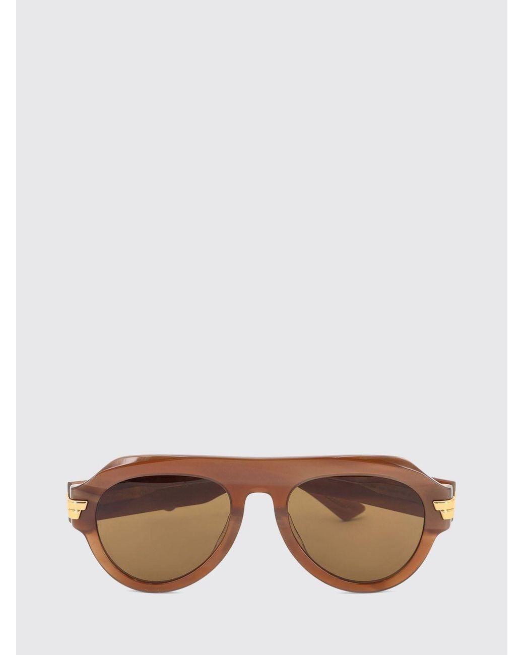 Bottega Veneta Multicolor Rounded Aviator Sunglasses