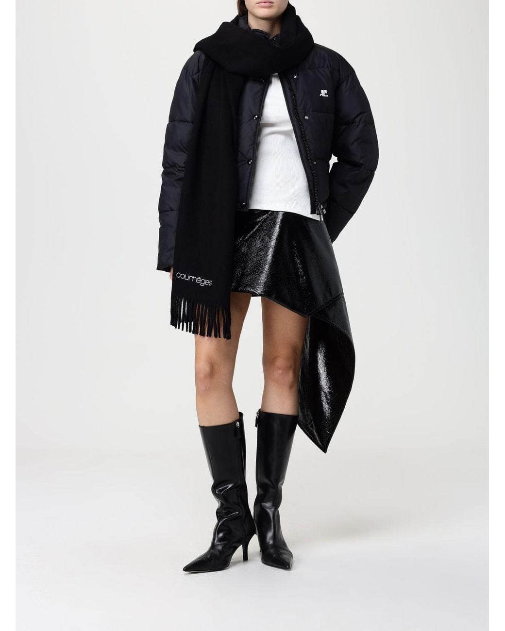 Courreges Black CourrÈ Ges Skirt
