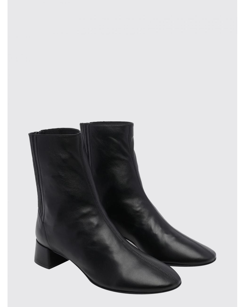 Aquazzura Black Saint Honorè Suede Chelsea Boots With Round Toe