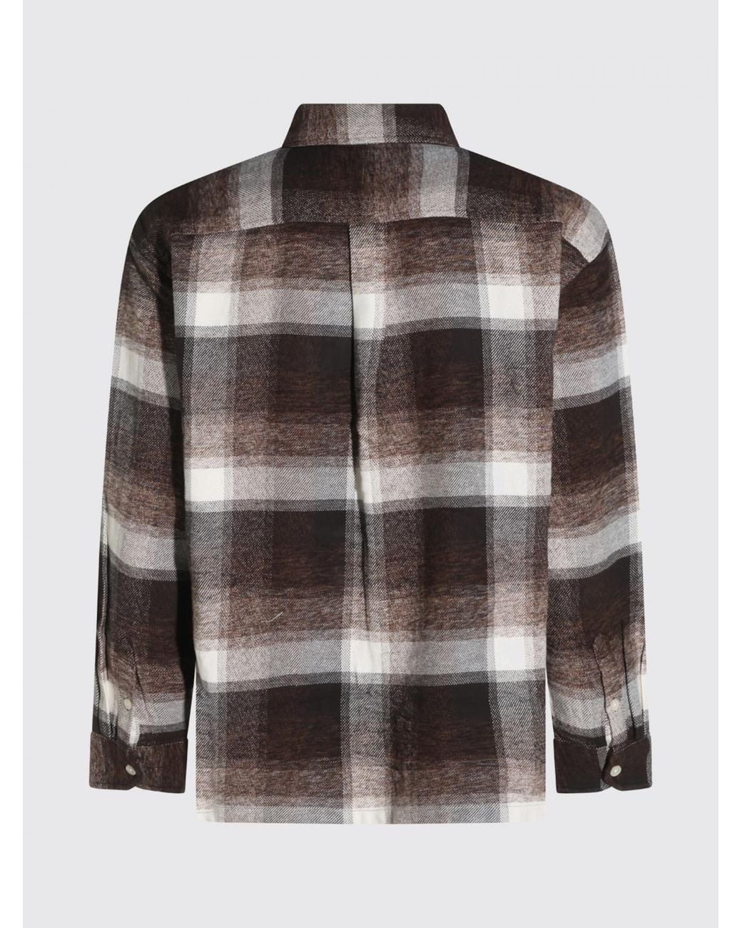 Carhartt Gray Esterson Long-Sleeved Check Cotton Shirt for men