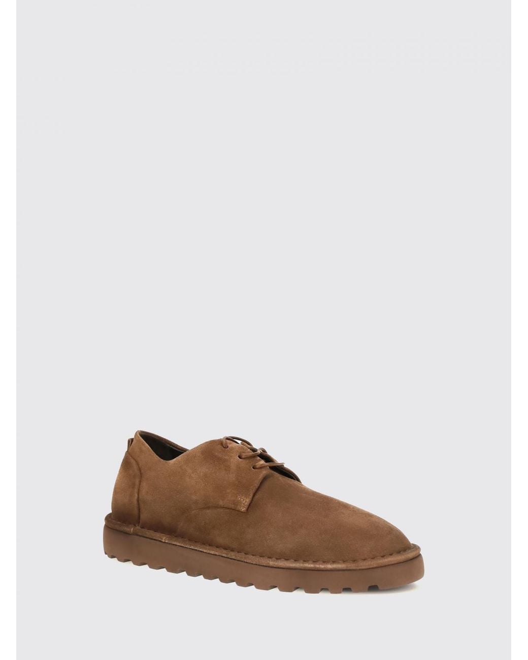 Marsèll Brown Sancrispa Alta Pomice Suede Derby Shoes With High Sole for men