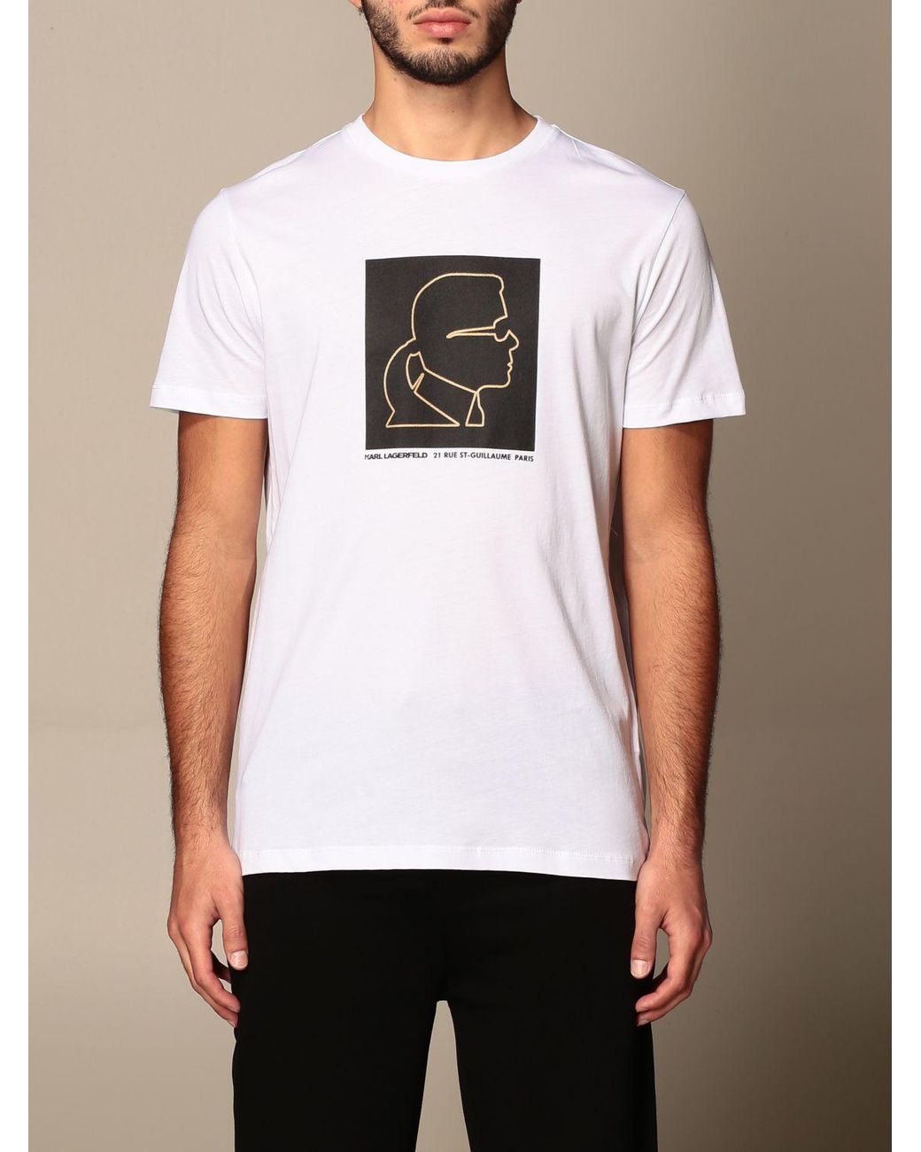 Karl Lagerfeld Tshirt in White for Men Lyst