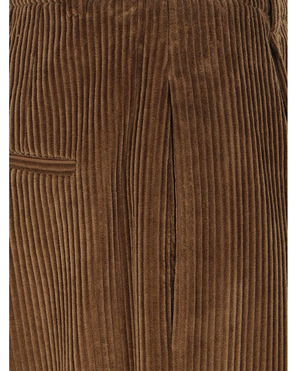Rohe Brown Mid-Rise Straight Trousers