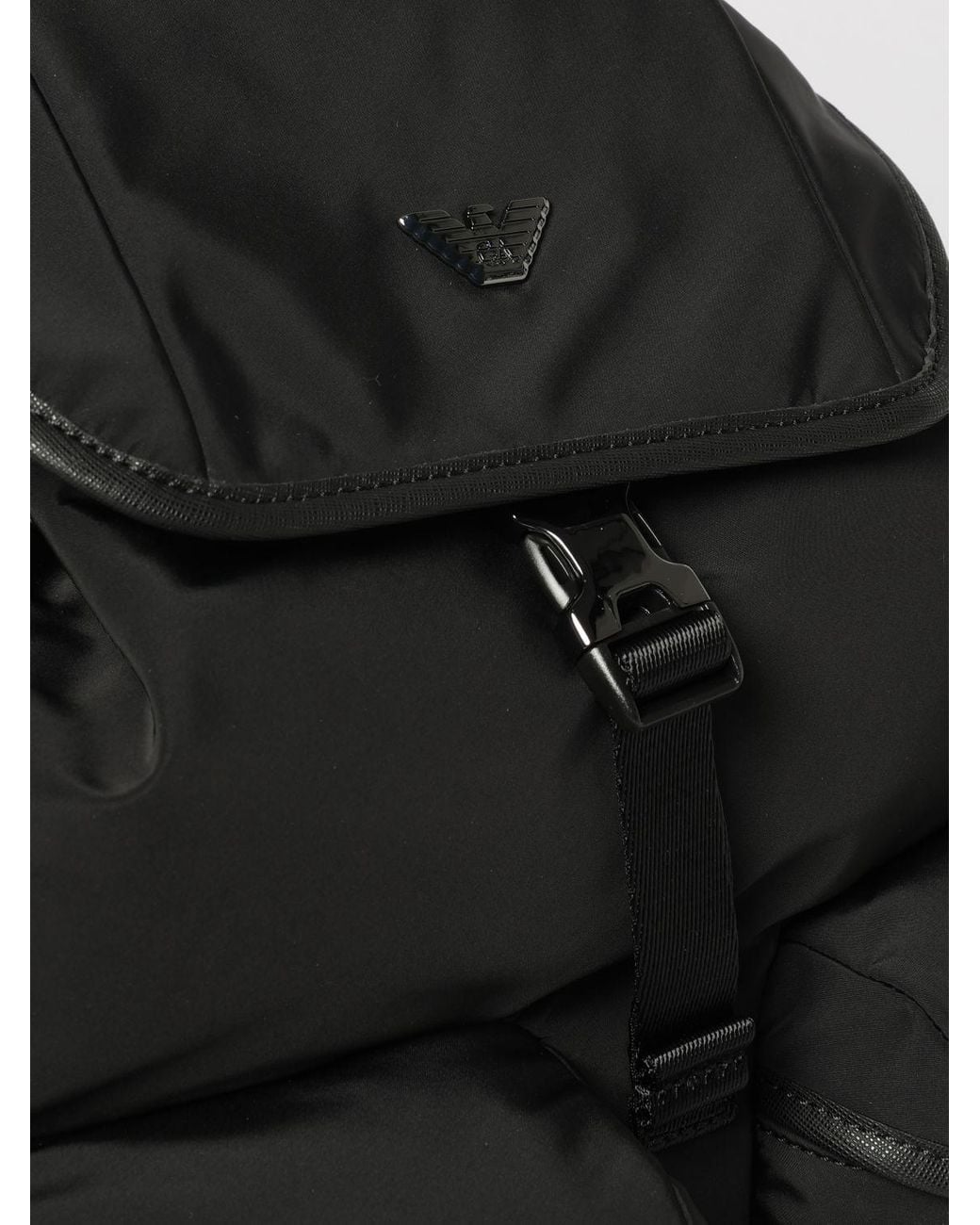 Emporio Armani Black Backpack for men