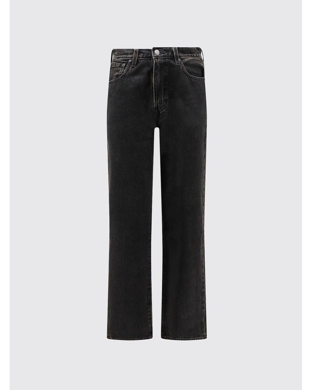 Levi's Black 568 Straight Leg Jeans for men
