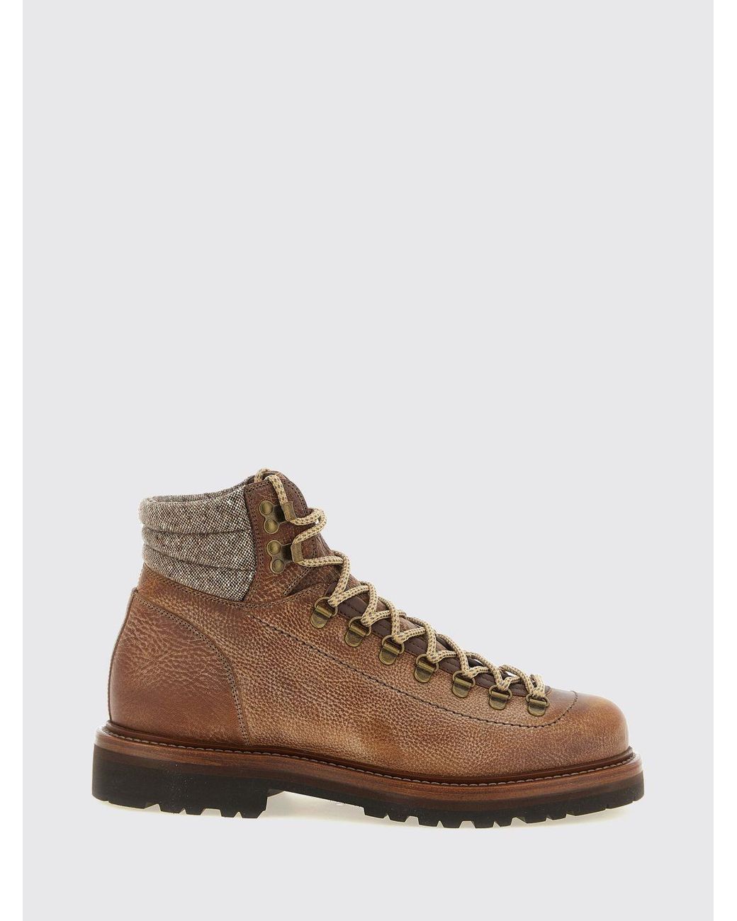 Stivaletti Stringati di Brunello Cucinelli in Brown da Uomo