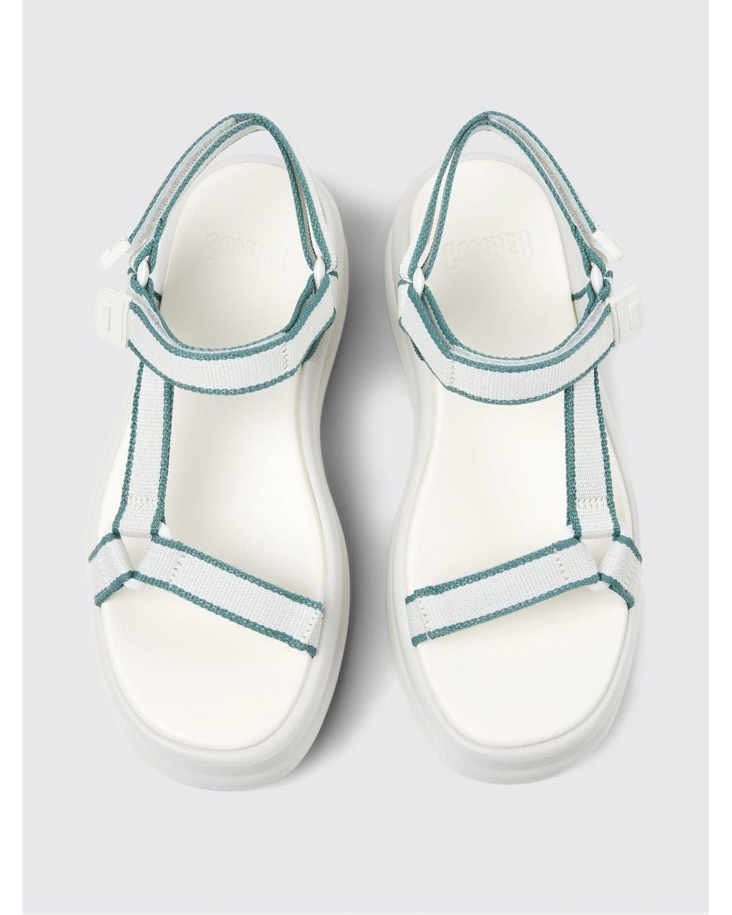 Camper White Pelotas Flota Up Recycled Polyester Sandals