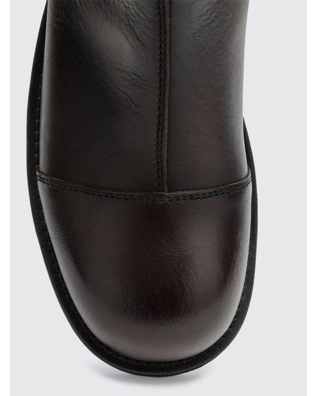 MM6 by Maison Margiela Black Calf Leather Chelsea Boots With Signature Stitch Logo for men