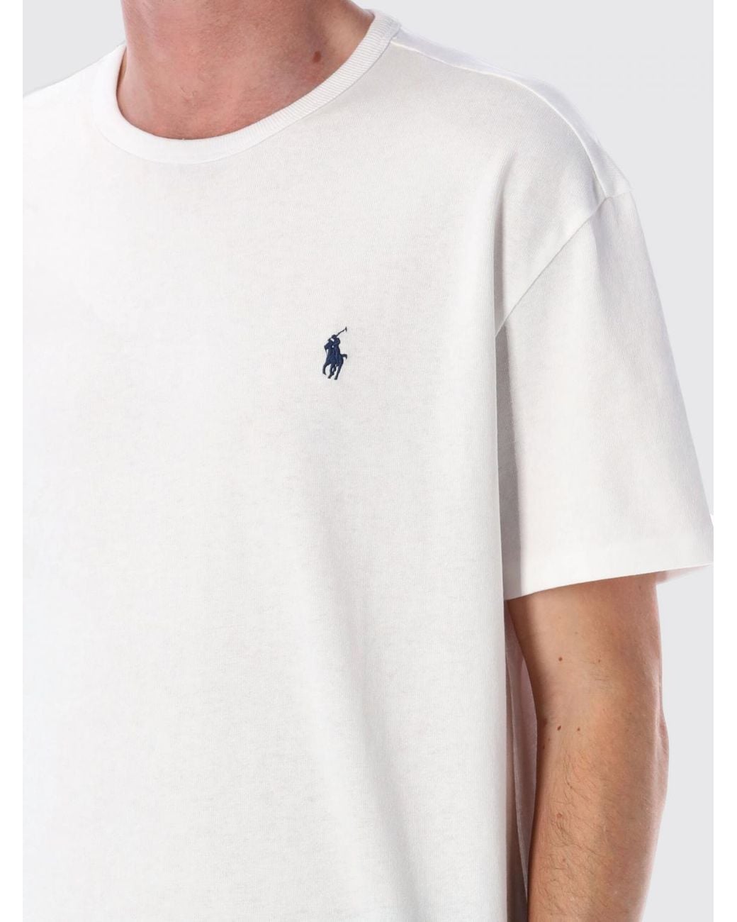 Polo Ralph Lauren White Classic Short Sleeve T-Shirt for men