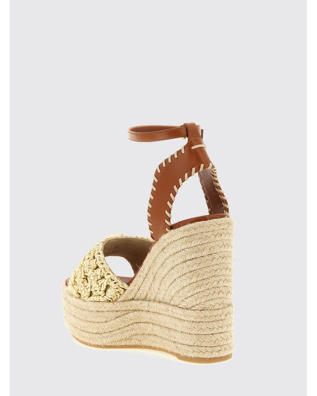 Versace Natural Wedge Sandal