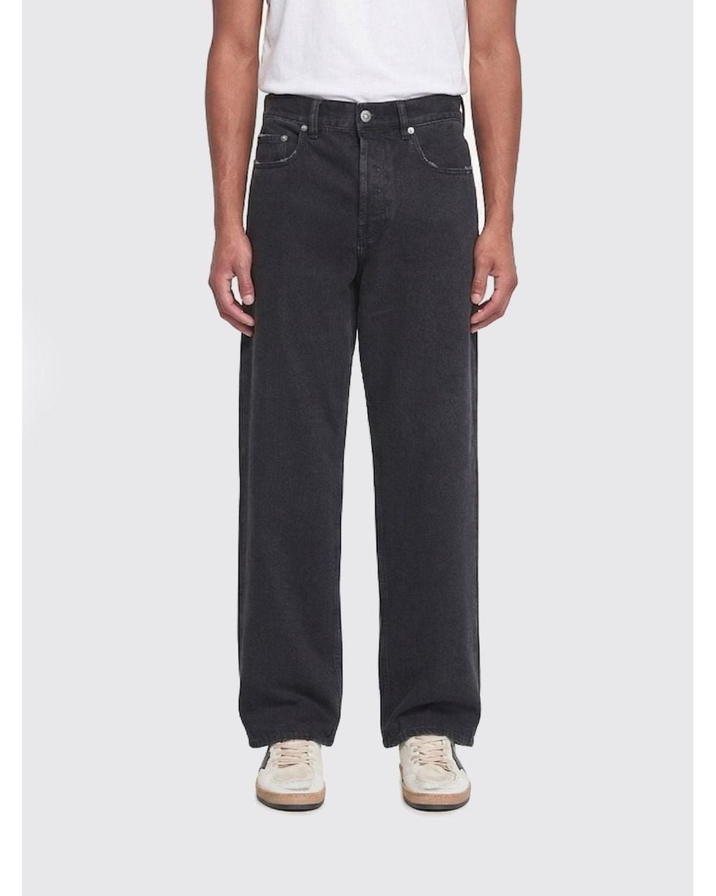 Golden Goose Deluxe Brand Blue Denim Wide Leg Jeans for men