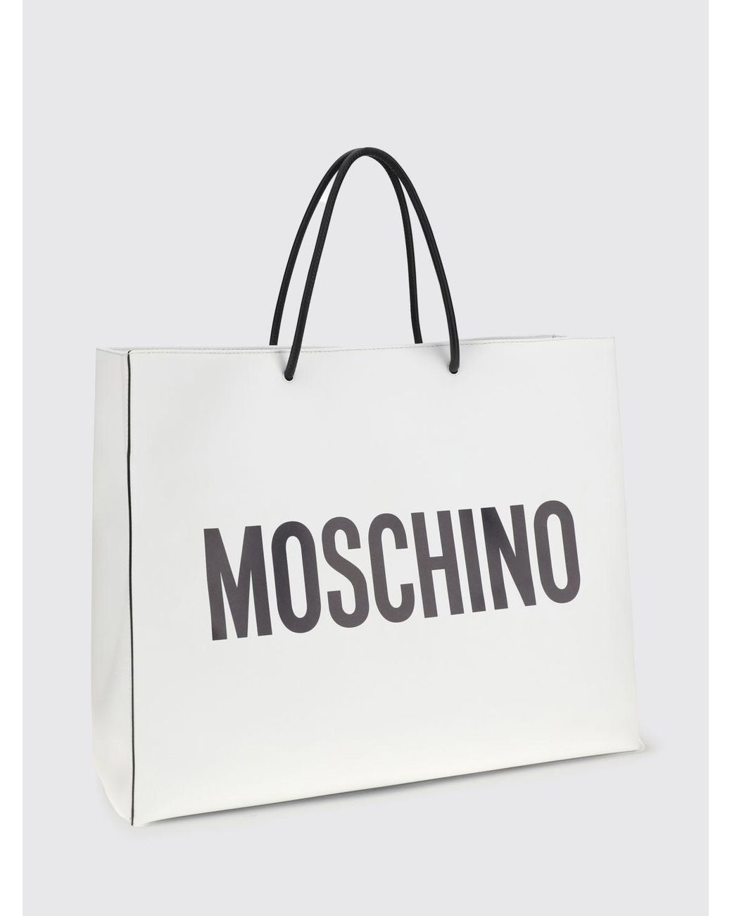 Moschino Couture White Leather Bag