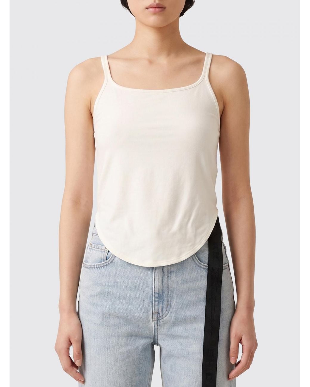 Top Corto De Algodón Rick Owens de color White