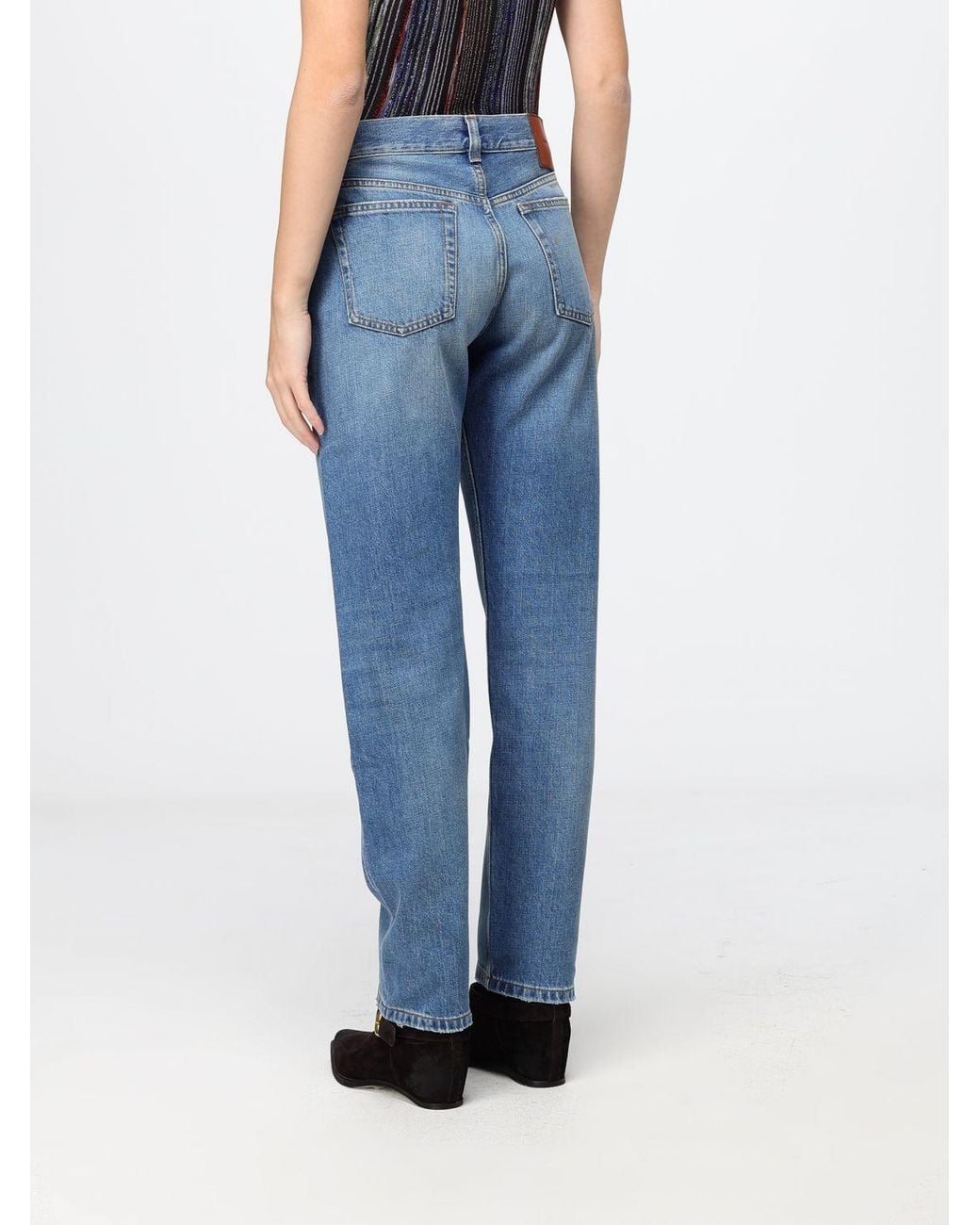 Missoni Blue Mid-Rise Straight Fit Jeans