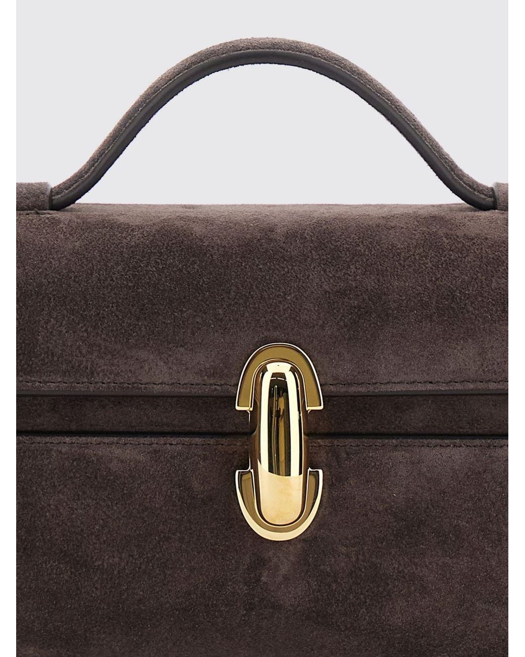 SAVETTE Brown Symmetry Clutch