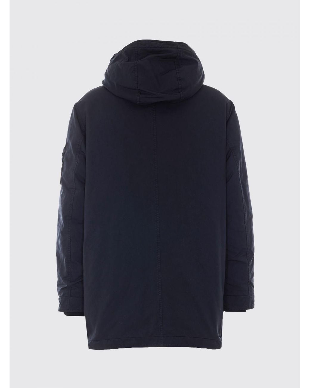 Stone Island Blue Ghost Waterproof Technical Fabric Parka With Hood for men